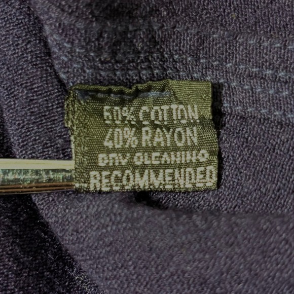 Hampstead Bazaar Top Women OS Blue Navy Cotton Blend Kimono Lagenlook Tunic - Picture 6 of 7